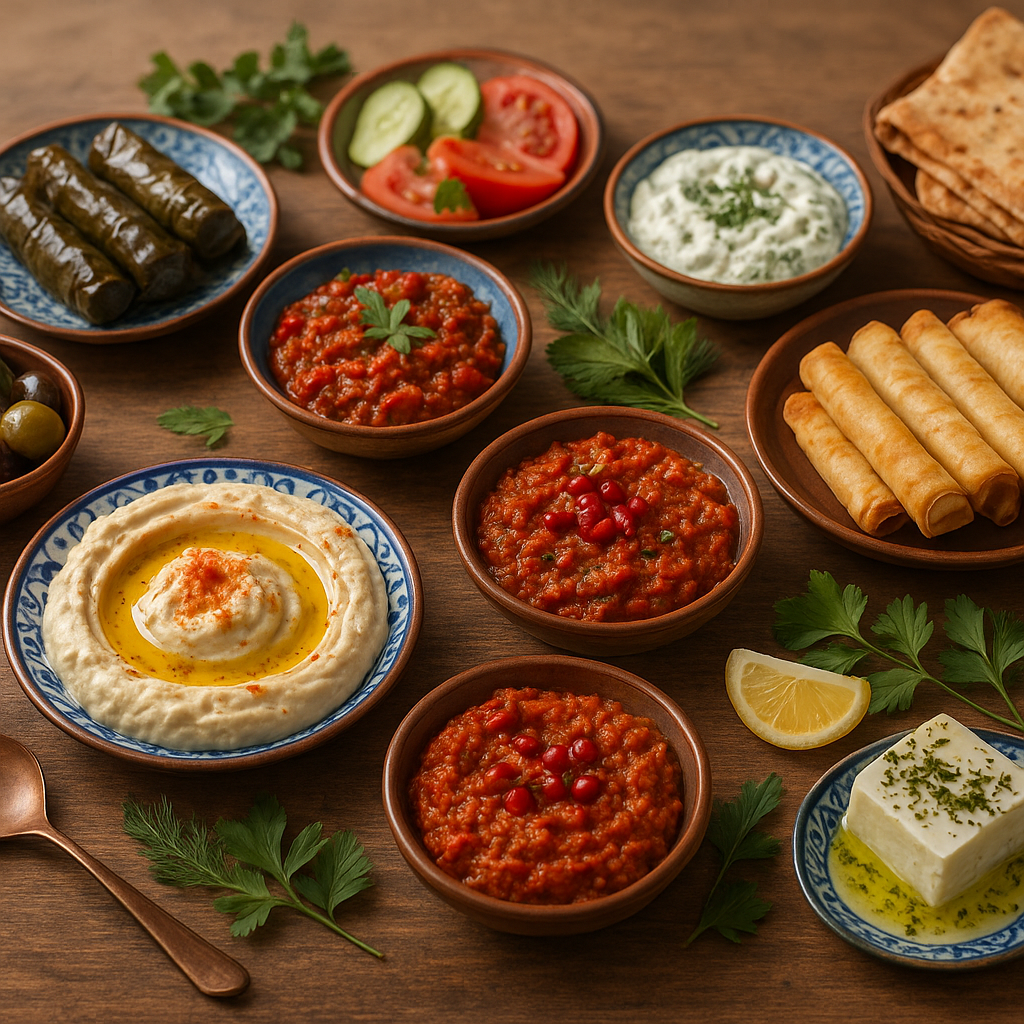 Histoire et variétés des mezzés en cuisine turque ?